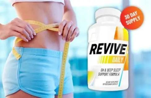 Revive Daily supplement bottle for daily wellness and lifestyle support